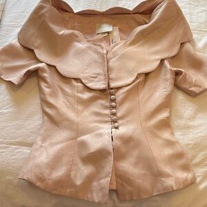 Pink off shoulder top